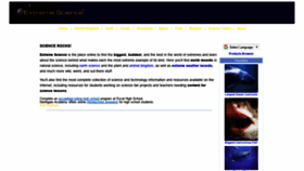 What Extremescience.com website looks like in 2024 