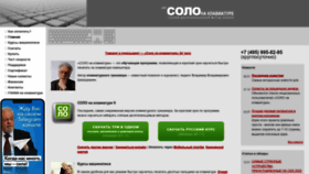 What Ergosolo.ru website looks like in 2024 