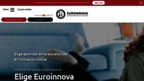 What Euroinnova.edu.es website looks like in 2024 