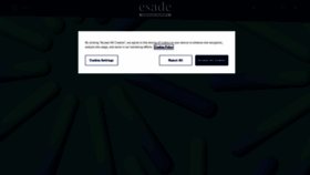 What Esade.edu website looks like in 2024 