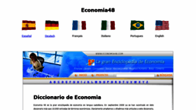 What Economia48.com website looks like in 2024 
