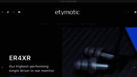 What Etymotic.com website looks like in 2024 