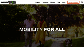 What Everybodywalk.org website looks like in 2024 