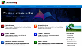 What Educationbug.org website looks like in 2024 
