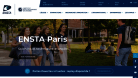 What Ensta-paris.fr website looks like in 2024 