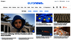 What Euronews.net website looks like in 2024 