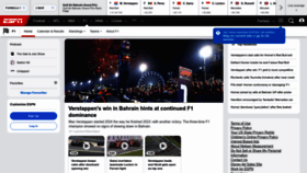 What Espnf1.com website looks like in 2024 