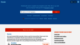 What Ensie.nl website looks like in 2024 