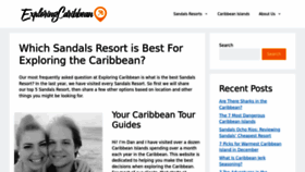 What Exploringcaribbean.com website looks like in 2024 