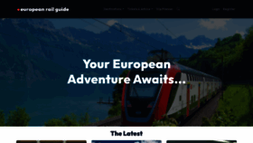 What Europeanrailguide.com website looks like in 2024 