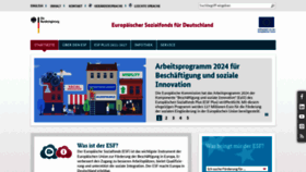 What Esf.de website looks like in 2024 