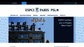 What Espci.fr website looks like in 2024 