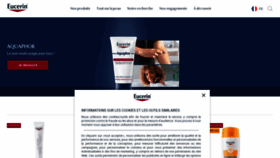 What Eucerin.fr website looked like in 2024 (1 year ago)