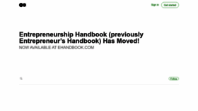 What Entrepreneurshandbook.co website looks like in 2024 