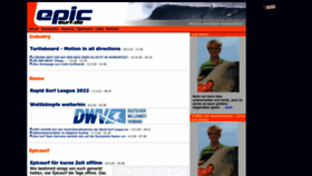 What Epicsurf.de website looks like in 2024 
