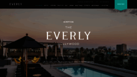 What Everlyhotelhollywood.com website looks like in 2024 