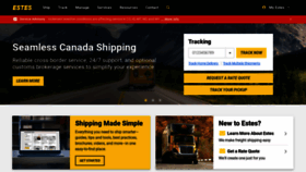 What Estes-express.com website looked like in 2024 (1 year ago)