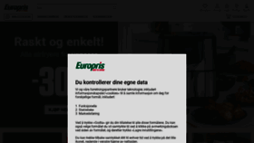 What Europris.no website looks like in 2024 