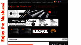 What Enjoythemusic.com website looks like in 2024 