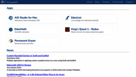 What Edenwaith.com website looked like in 2024 (1 year ago)