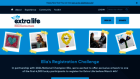What Extra-life.org website looks like in 2024 
