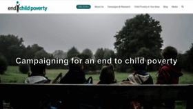 What Endchildpoverty.org.uk website looks like in 2024 