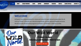 What Explorit.org website looked like in 2024 (1 year ago)
