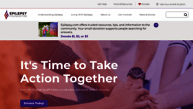 What Epilepsy.com website looks like in 2024 