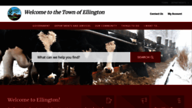 What Ellington-ct.gov website looks like in 2024 