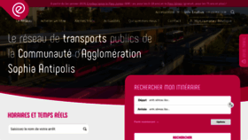 What Envibus.fr website looks like in 2024 