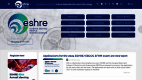 What Eshre.eu website looked like in 2024 (2 years ago)