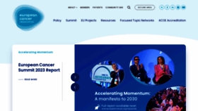 What Ecco-org.eu website looks like in 2024 