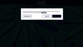 What Esade.es website looked like in 2024 (1 year ago)