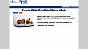 What Exercise4weightloss.com website looks like in 2024 