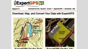 What Expertgps.com website looks like in 2024 