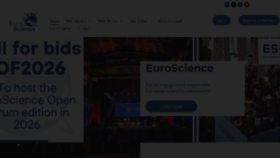 What Euroscience.org website looks like in 2024 