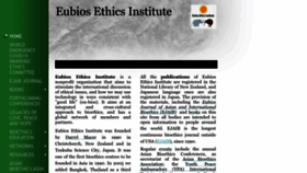 What Eubios.info website looks like in 2024 