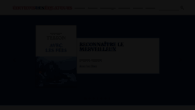 What Editionsdesequateurs.fr website looks like in 2024 