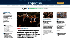 What Expresso.pt website looks like in 2024 