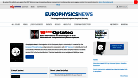 What Europhysicsnews.org website looks like in 2024 