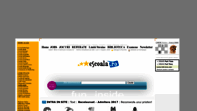 What E-scoala.ro website looks like in 2024 