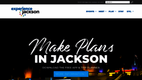 What Experiencejackson.com website looks like in 2024 