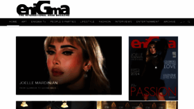 What Enigma-mag.com website looks like in 2024 