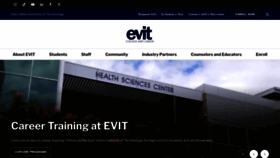 What Evit.com website looks like in 2024 