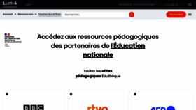 What Edutheque.fr website looks like in 2024 