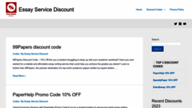 What Essayservice.discount website looks like in 2024 