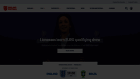 What Englandfootball.com website looks like in 2024 