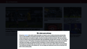 What Extratime.ie website looks like in 2024 
