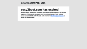 What Easy2boot.com website looks like in 2024 