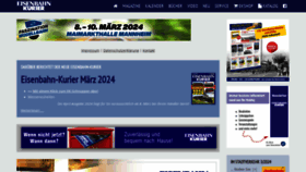 What Eisenbahn-kurier.de website looks like in 2024 
